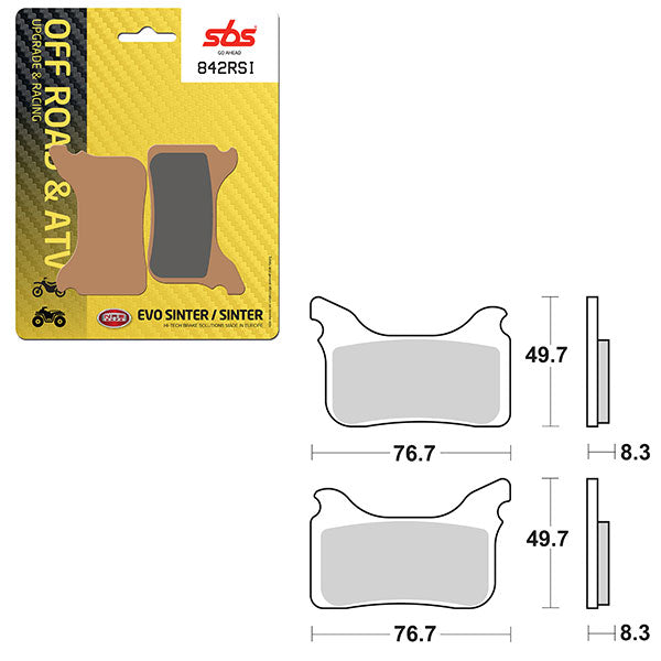 Sbs Atv/Utv Evo Sinter Brake Pad (6280842108) - 842RSI | MunroPowersports.com