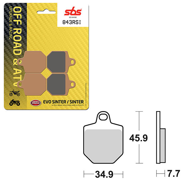 Sbs Atv/Utv Evo Sinter Brake Pad (6280843108) - 843RSI | MunroPowersports.com