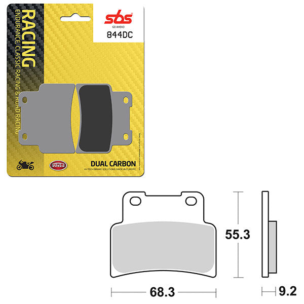 Sbs Dual Carbon Front For Race Use Only Brake Pad (6290844108) - 844DC | MunroPowersports.com
