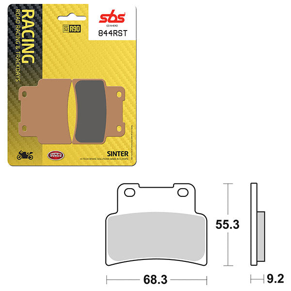 Sbs Road Racing & Trackdays Sinter Front Brake Pad (6470844108) - 844RST | MunroPowersports.com