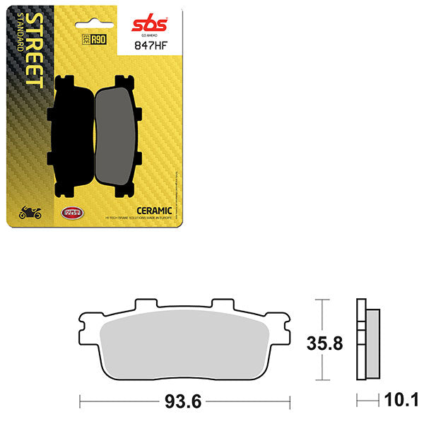 Sbs Atv/Utv Ceramic Brake Pad (6190847108) - 847HF | MunroPowersports.com