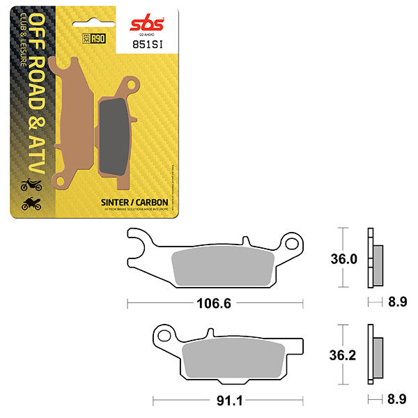 Sbs Atv/Utv Sinter Brake Pad (6240851108) - 851SI | MunroPowersports.com