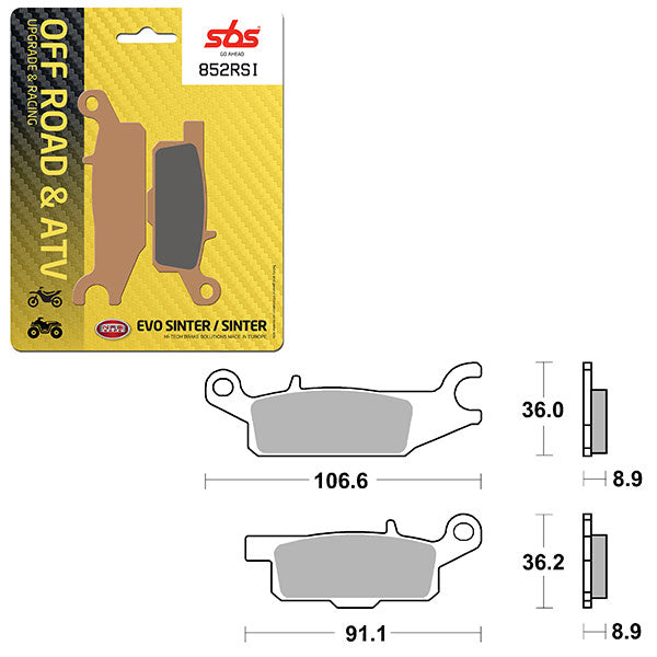 Sbs Atv/Utv Evo Sinter Brake Pad (6280852108) - 852RSI | MunroPowersports.com