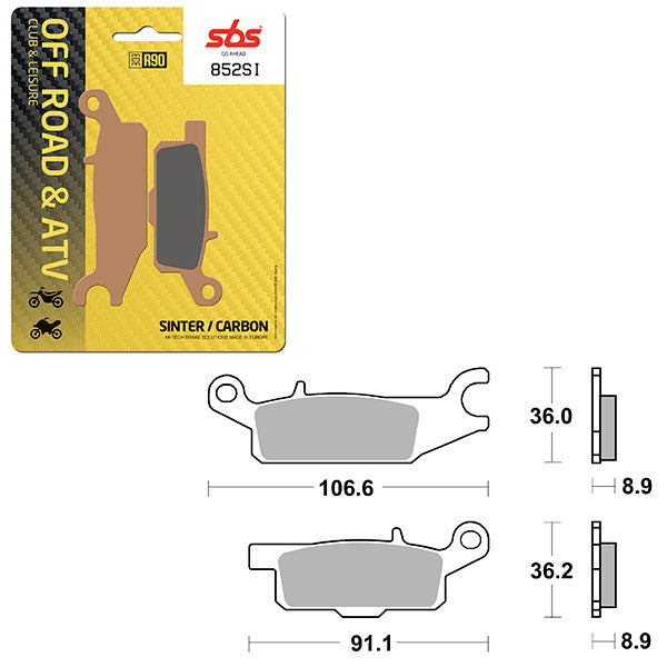 Sbs Atv/Utv Sinter Brake Pad (6240852108) - 852SI | MunroPowersports.com