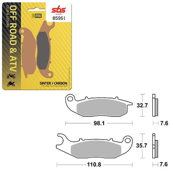 Sbs Atv/Utv Sinter Brake Pad (6240859108) - 859SI | MunroPowersports.com