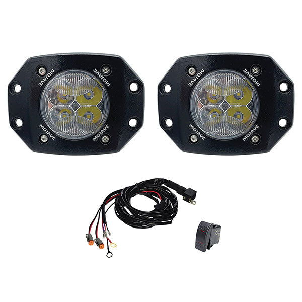 Tiger Lights Mojave 3" Flush Mount Light Kit & Harness (Tlm3-Fm-Kit) - 86-03064 | MunroPowersports.com
