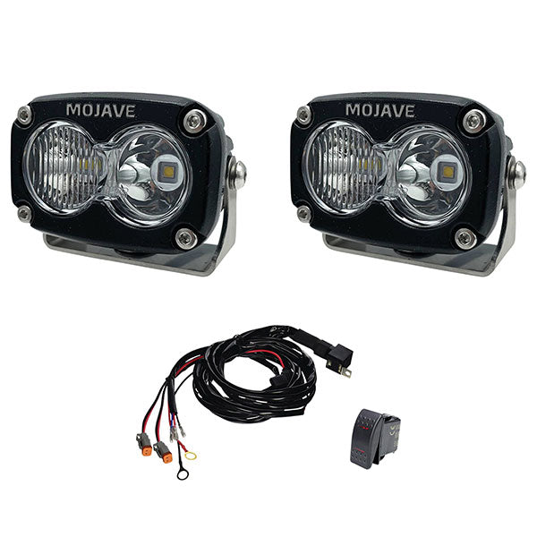 Tiger Lights Mojave 2" X 3" Light Kit & Harness (Tlm2X3-Kit) - 86-03065 | MunroPowersports.com