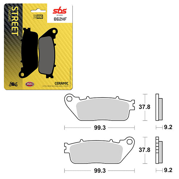 Sbs Atv/Utv Ceramic Brake Pad (6190862108) - 862HF | MunroPowersports.com