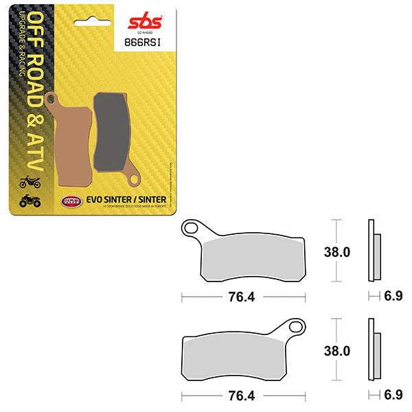 Sbs Atv/Utv Evo Sinter Brake Pad (6280866108) - 866RSI | MunroPowersports.com