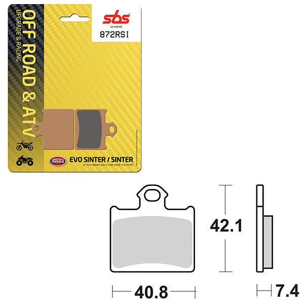 Sbs Atv/Utv Evo Sinter Brake Pad (6280872108) - 872RSI | MunroPowersports.com
