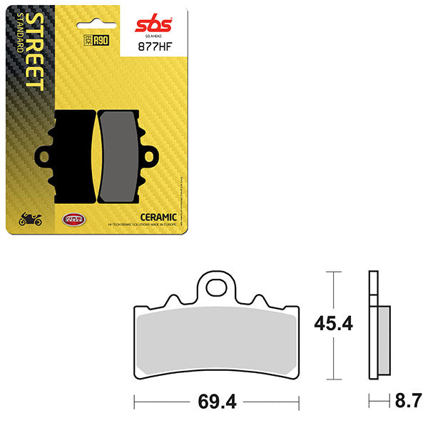 Sbs Atv/Utv Ceramic Brake Pad (6190877108) - 877HF | MunroPowersports.com