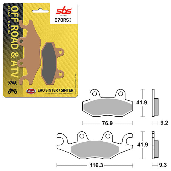 Sbs Atv/Utv Evo Sinter Brake Pad (6280878108) - 878RSI | MunroPowersports.com
