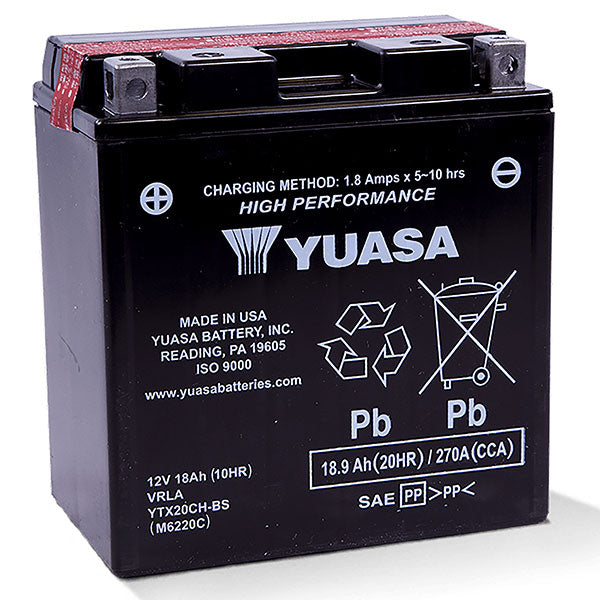 Yuasa Series Battery (Yuam6220C) - 880-7003 | MunroPowersports.com
