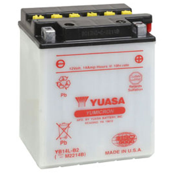 Yuasa Yb14L-B2 Battery (Yuam2214Bind) - 880-7074 | MunroPowersports.com