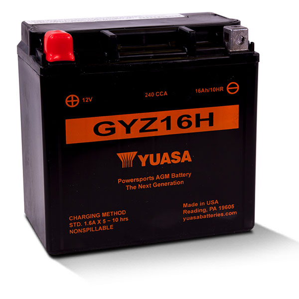 Yuasa Gyz Series Battery (Yuam716Gh) - 880-7254 | MunroPowersports.com