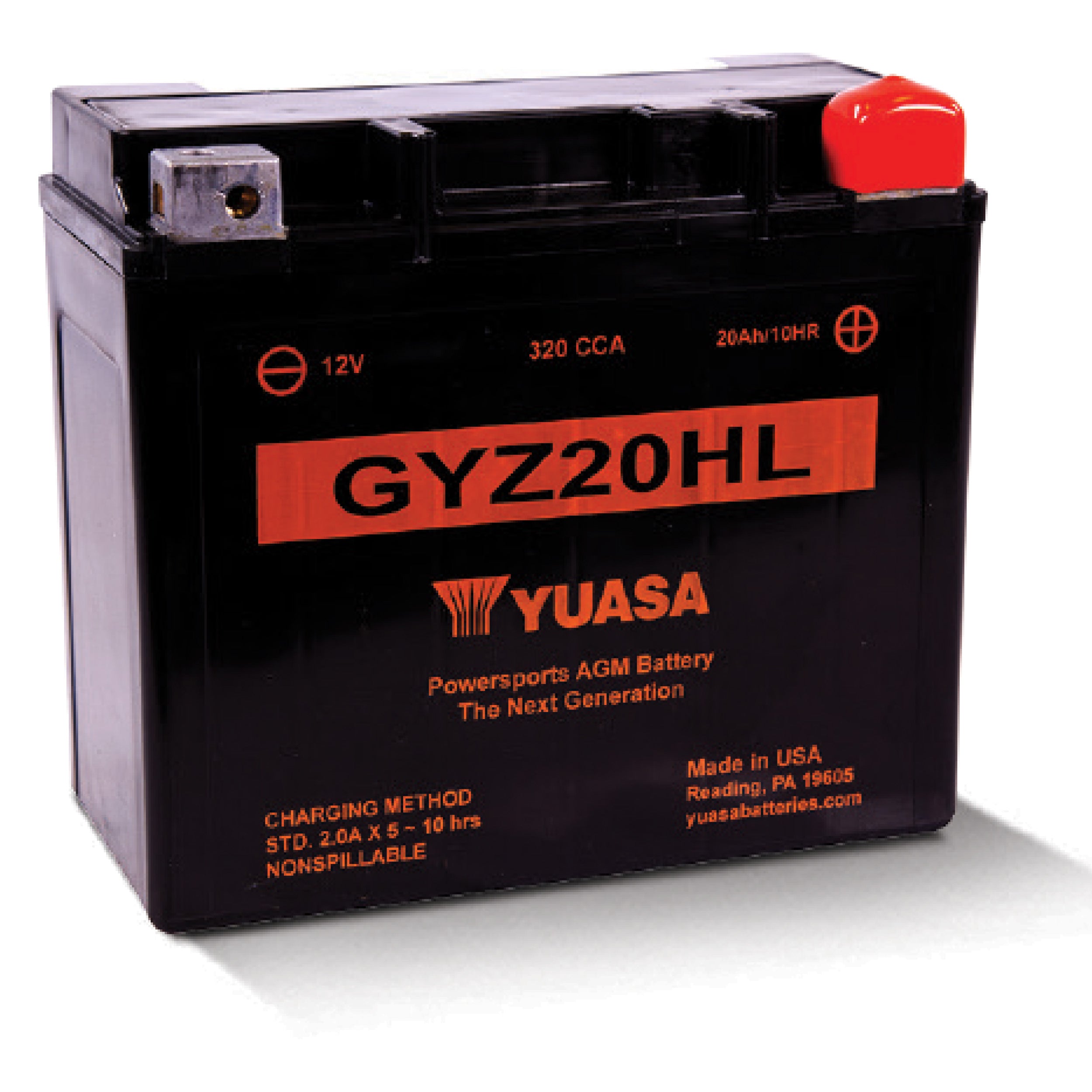 Yuasa Gyz Series Battery (Yuam720Gh) - 880-7257 | MunroPowersports.com