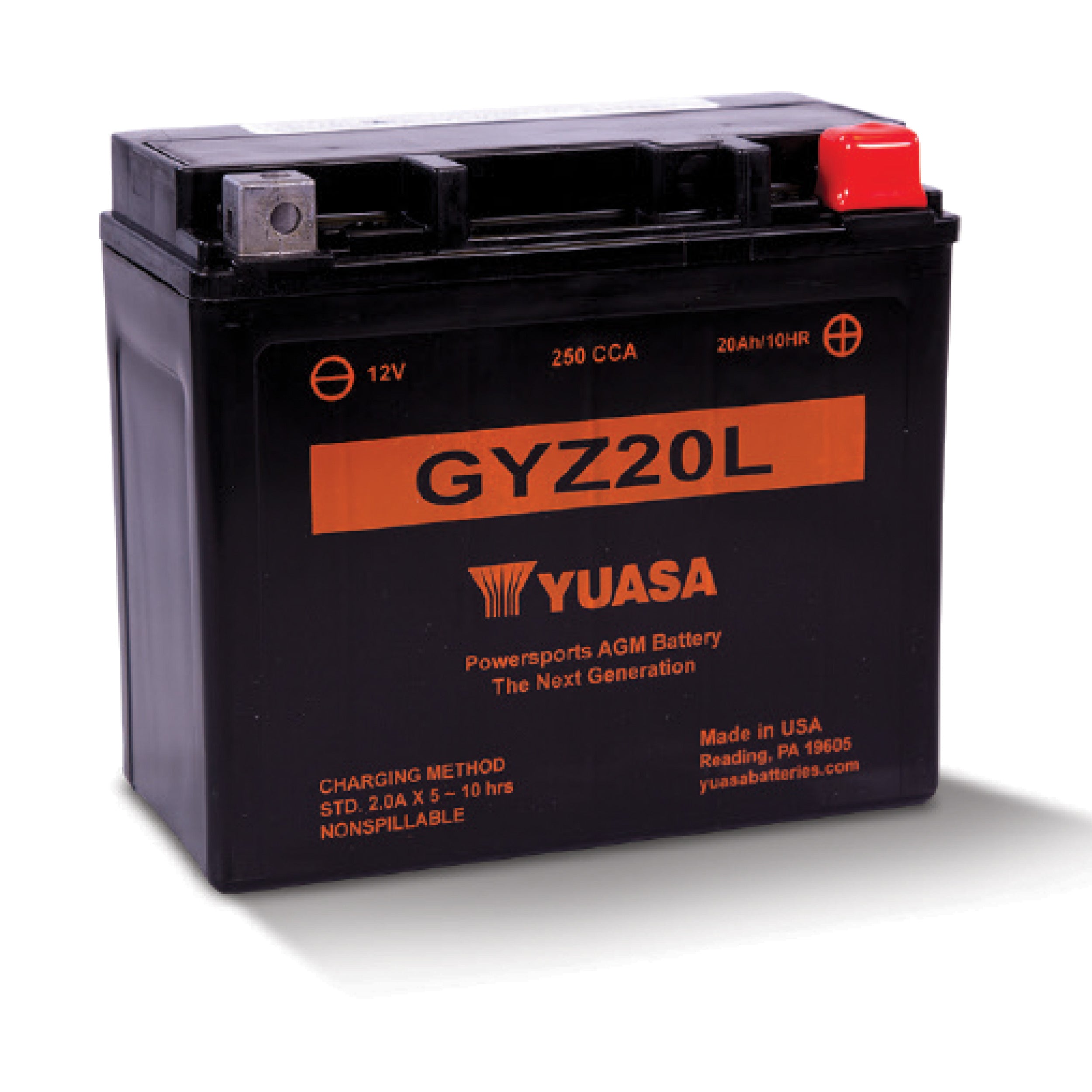 Yuasa Gyz Series Battery (Yuam720Gz) - 880-7258 | MunroPowersports.com