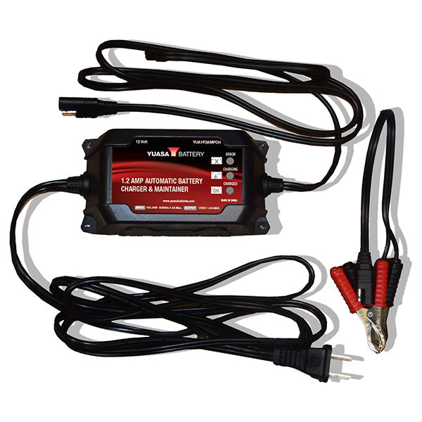 Yuasa 1.2 Amp Automatic Battery Charger & Maintainer (Yua1P2Ampch) - 880-8315 | MunroPowersports.com