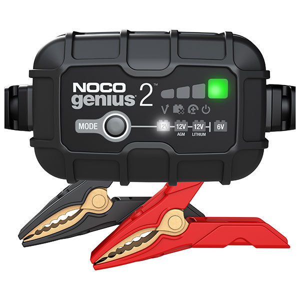 Noco Genius 2 Battery Charger & Maintainer (Genius2) - 880-9231 | MunroPowersports.com