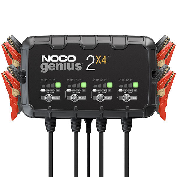 Noco 4-Bank Battery Charger (Genius2X4) - 880-9234 | MunroPowersports.com