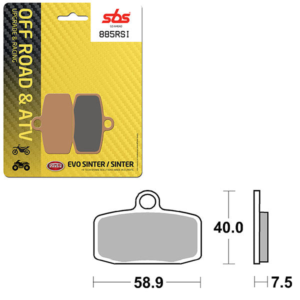 Sbs Atv/Utv Evo Sinter Brake Pad (6280885108) - 885RSI | MunroPowersports.com