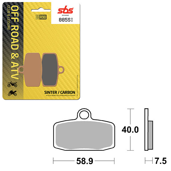Sbs Atv/Utv Sinter Brake Pad (6240885108) - 885SI | MunroPowersports.com