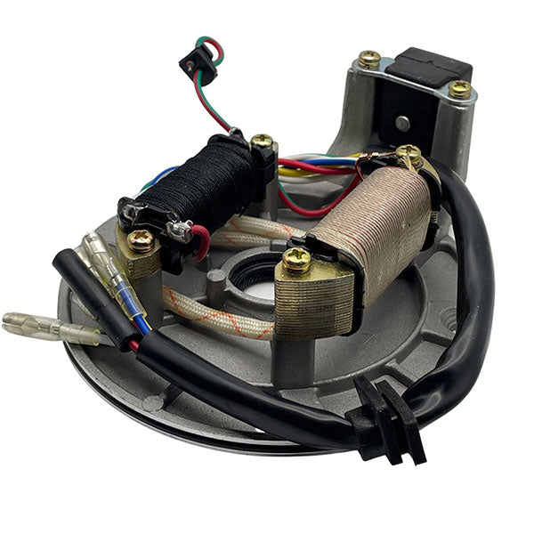 Mogo Parts Stator, 2-Coil With Mount Plate (5+1 Wire) (08-0200) - 89-00510 | MunroPowersports.com