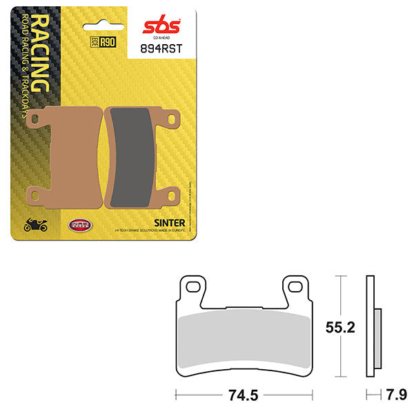 Sbs Road Racing & Trackdays Sinter Front Brake Pad (6470894108) - 894RST | MunroPowersports.com