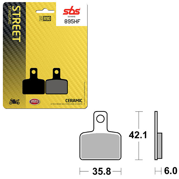 Sbs Atv/Utv Ceramic Brake Pad (6190895108) - 895HF | MunroPowersports.com