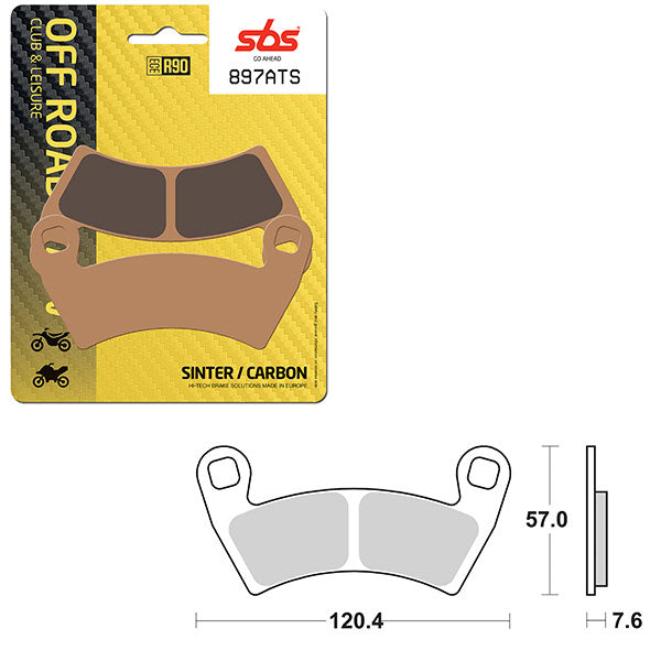 Sbs Atv/Utv Sinter Brake Pad (6460897108) - 897ATS | MunroPowersports.com