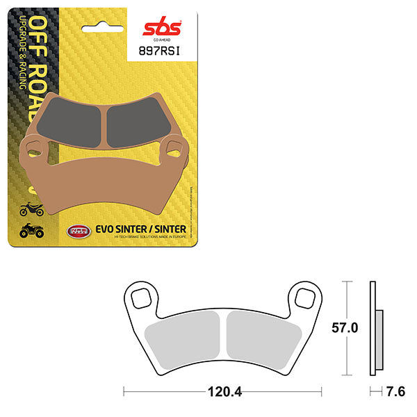 Sbs Atv/Utv Evo Sinter Brake Pad (6280897108) - 897RSI | MunroPowersports.com