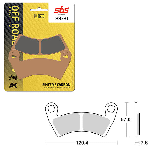 Sbs Atv/Utv Sinter Brake Pad (6240897108) - 897SI | MunroPowersports.com