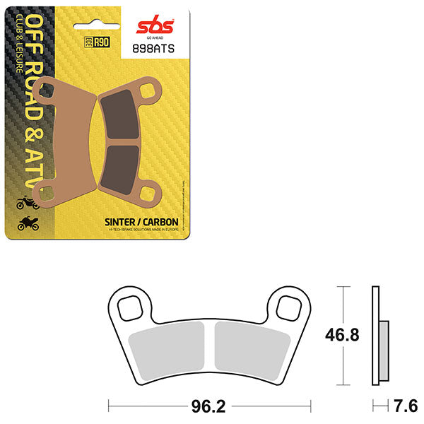 Sbs Atv/Utv Sinter Brake Pad (6460898108) - 898ATS | MunroPowersports.com