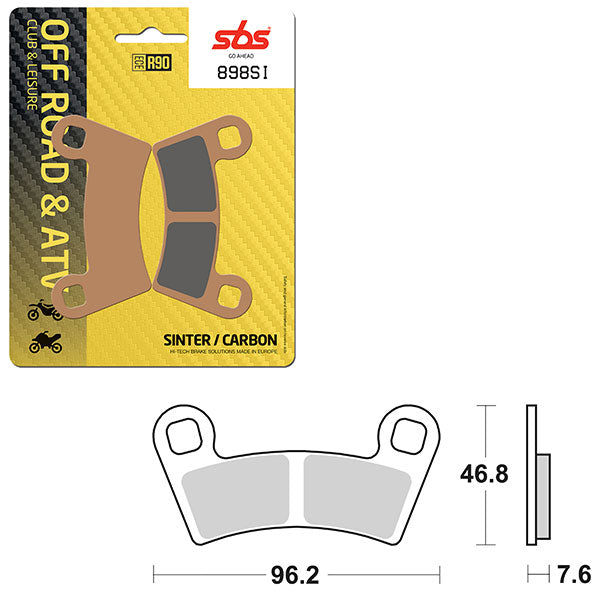 Sbs Atv/Utv Sinter Brake Pad (6240898108) - 898SI | MunroPowersports.com