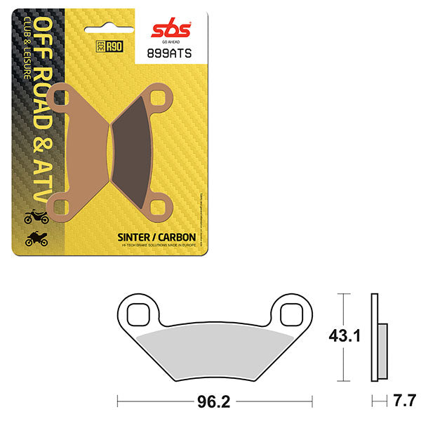 Sbs Atv/Utv Sinter Brake Pad (6460899108) - 899ATS | MunroPowersports.com