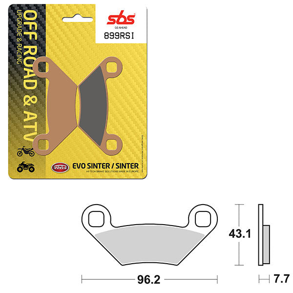 Sbs Atv/Utv Evo Sinter Brake Pad (6280899108) - 899RSI | MunroPowersports.com