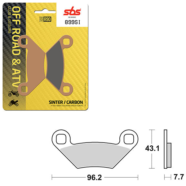 Sbs Atv/Utv Sinter Brake Pad (6240899108) - 899SI | MunroPowersports.com