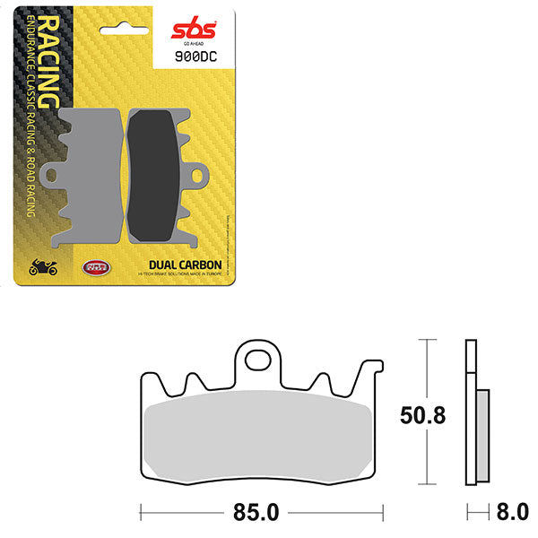 Sbs Dual Carbon Front For Race Use Only Brake Pad (6290900108) - 900DC | MunroPowersports.com