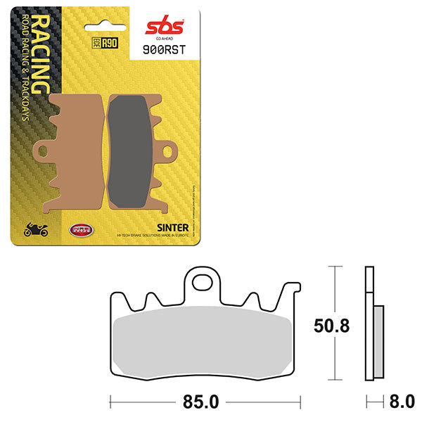 Sbs Road Racing & Trackdays Sinter Front Brake Pad (6470900108) - 900RST | MunroPowersports.com