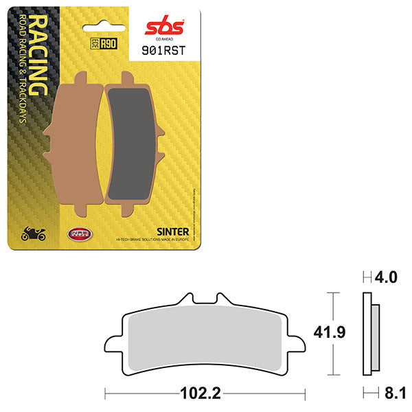 Sbs Road Racing & Trackdays Sinter Front Brake Pad (6470901108) - 901RST | MunroPowersports.com