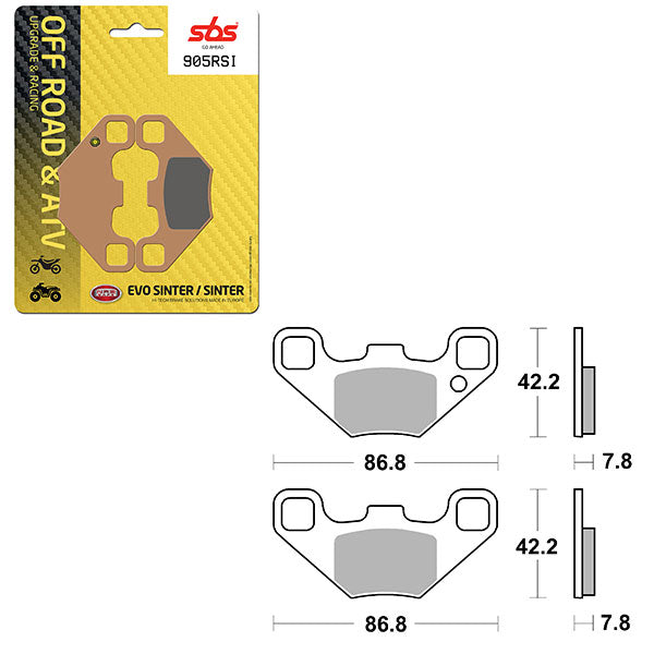 Sbs Atv/Utv Evo Sinter Brake Pad (6280905108) - 905RSI | MunroPowersports.com