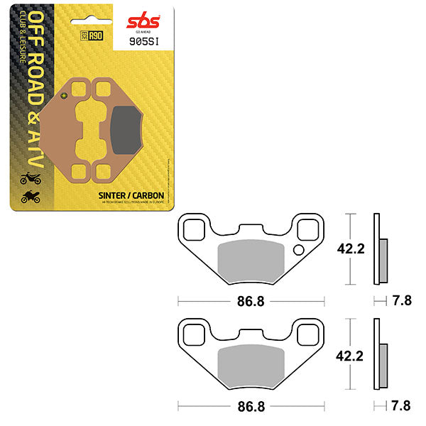 Sbs Atv/Utv Sinter Brake Pad (6240905108) - 905SI | MunroPowersports.com
