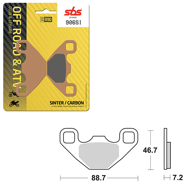 Sbs Atv/Utv Sinter Brake Pad (6240906108) - 906SI | MunroPowersports.com