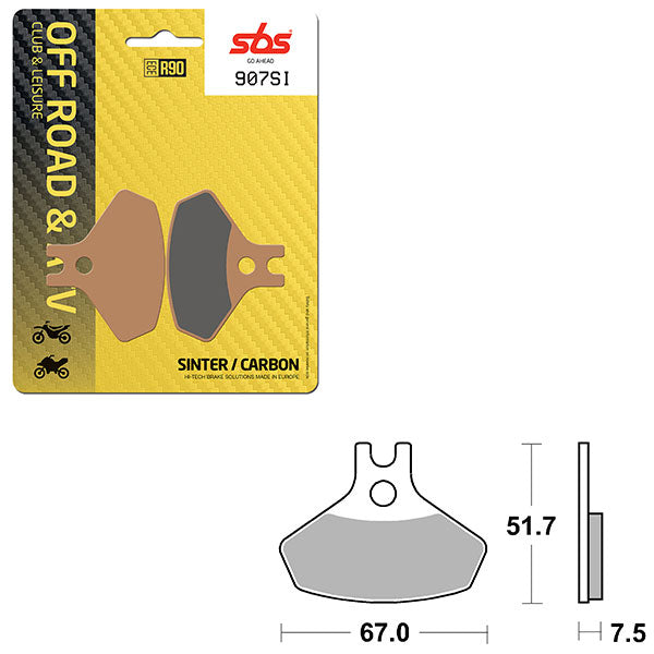 Sbs Atv/Utv Sinter Brake Pad (6240907108) - 907SI | MunroPowersports.com