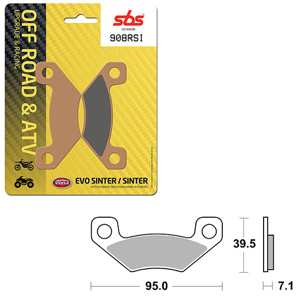 Sbs Atv/Utv Evo Sinter Brake Pad (6280908108) - 908RSI | MunroPowersports.com