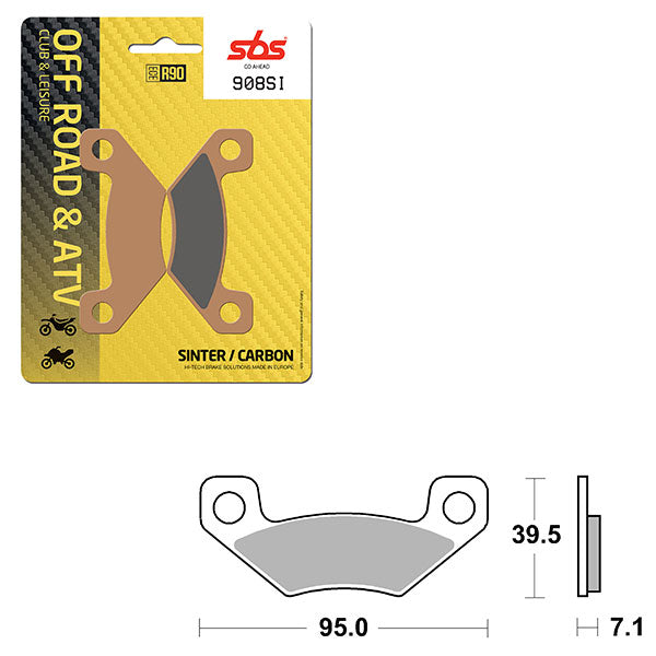 Sbs Atv/Utv Sinter Brake Pad (6240908108) - 908SI | MunroPowersports.com