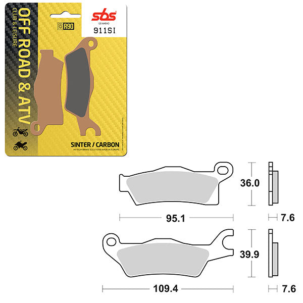 Sbs Atv/Utv Sinter Brake Pad (6240911108) - 911SI | MunroPowersports.com