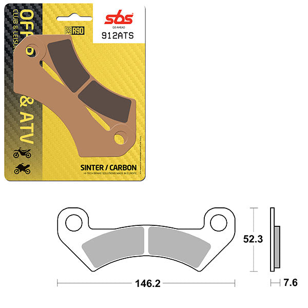 Sbs Atv/Utv Sinter Brake Pad (6460912108) - 912ATS | MunroPowersports.com