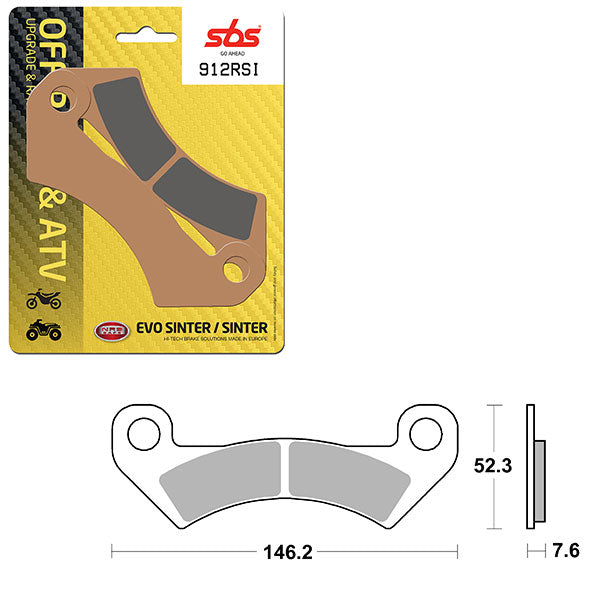Sbs Atv/Utv Evo Sinter Brake Pad (6280912108) - 912RSI | MunroPowersports.com