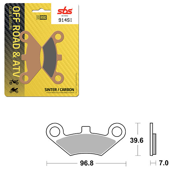 Sbs Atv/Utv Sinter Brake Pad (6240914108) - 914SI | MunroPowersports.com